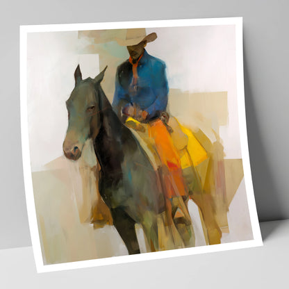 Painted Desert Rider western horse art print