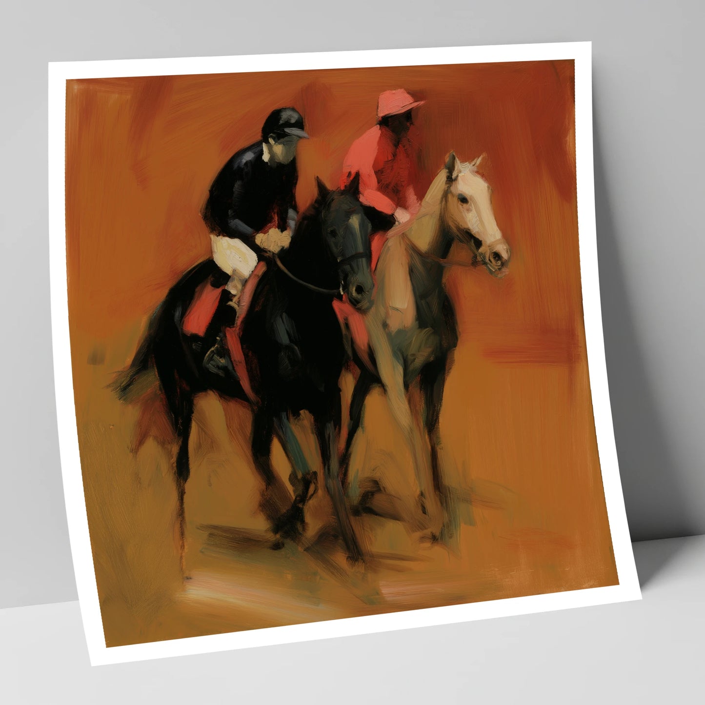 Towards the Start racing horse art print