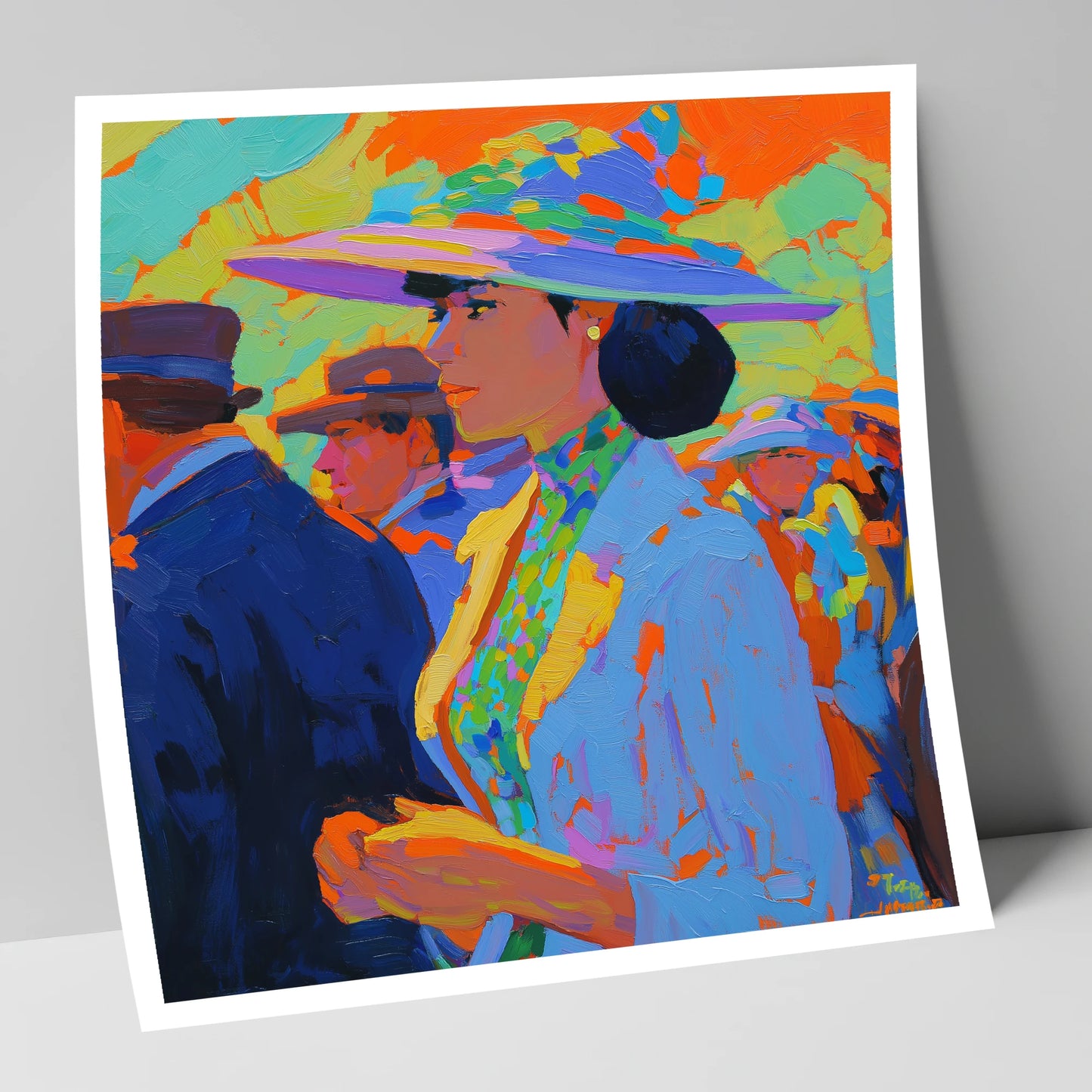 Ladies Day Elegance racing horse art print
