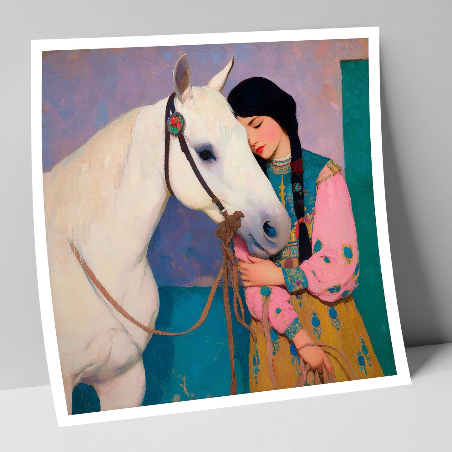 Quiet Devotion horse & rider art print
