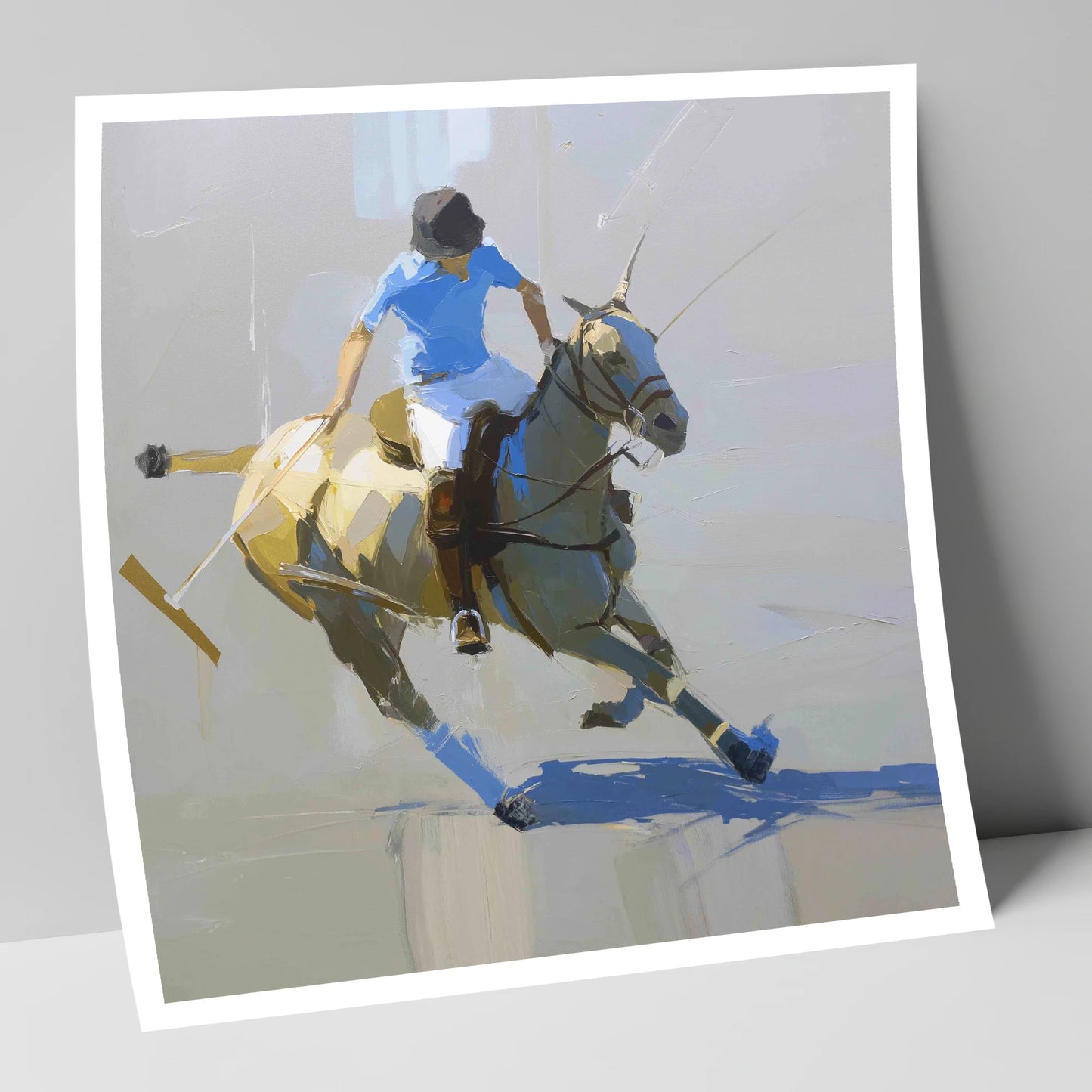 High Goal Pursuit polo horse art print