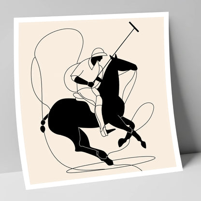 Polo in Motion polo horse art print
