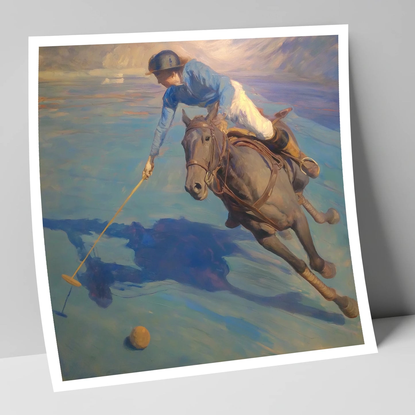 The Final Chukka polo horse art print
