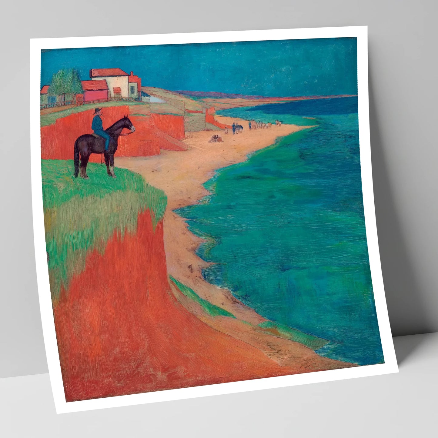 The Coastal Vantage horse landscape art print