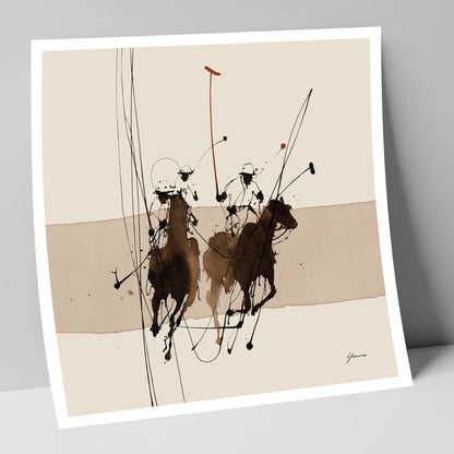 Polo in Motion polo horse art print