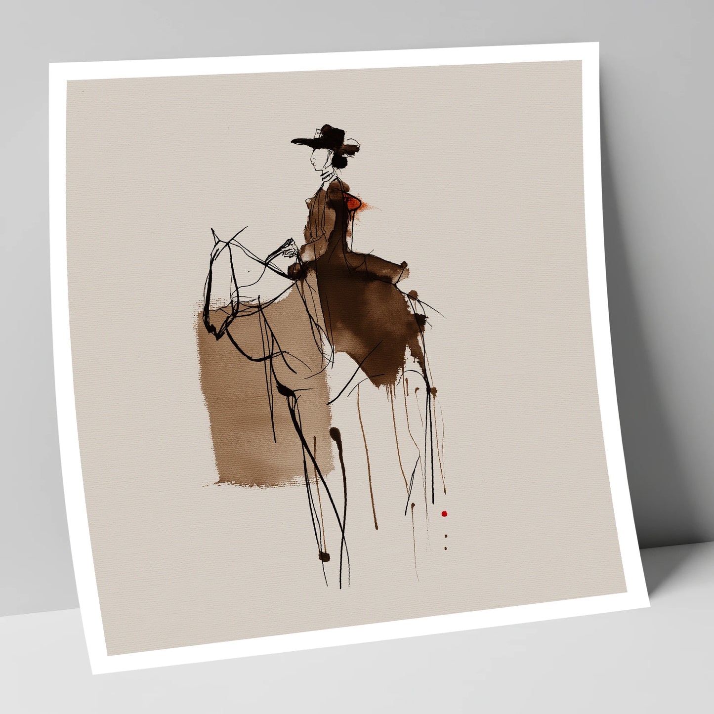 Timeless Western Rider western horse art print