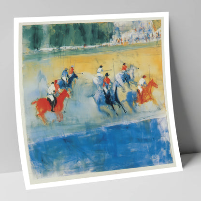 Colours of the Chukka polo horse art print