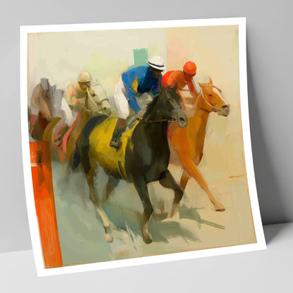 Colours of the Turf racing horse art print