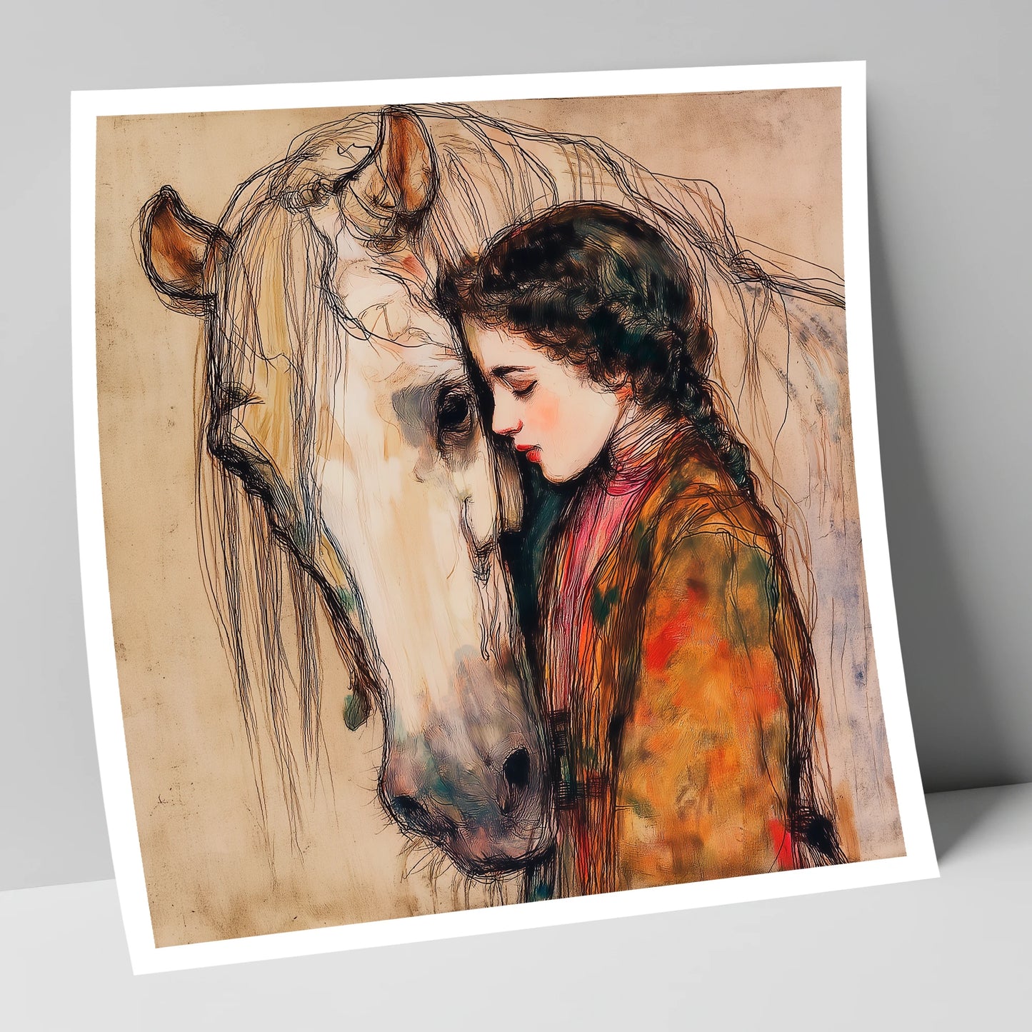 The Silent Language horse & rider art print