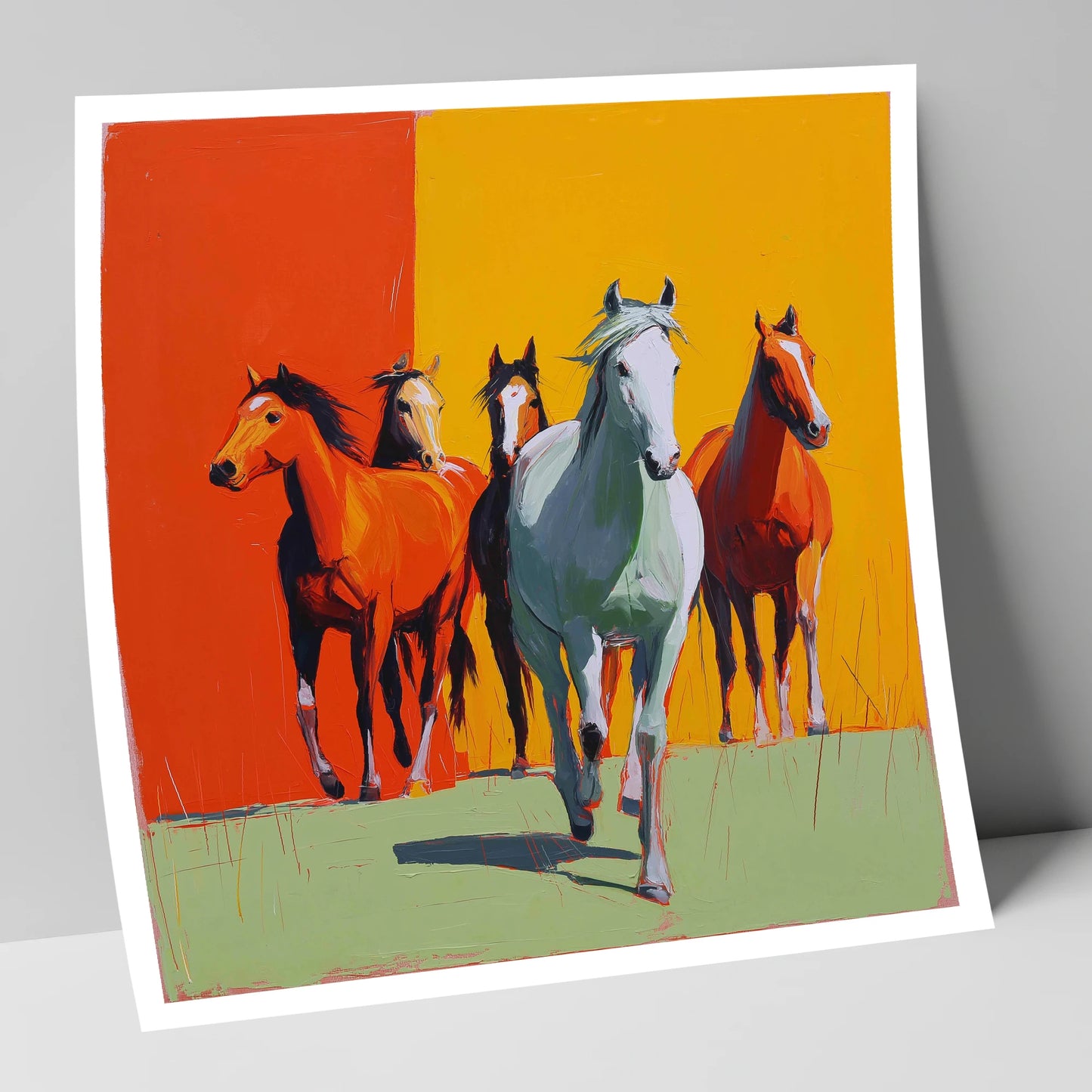 The Vivid Herd wild horses art print