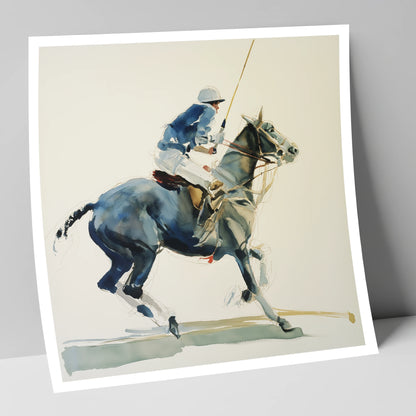 Mid-Chukka Momentum polo horse art print