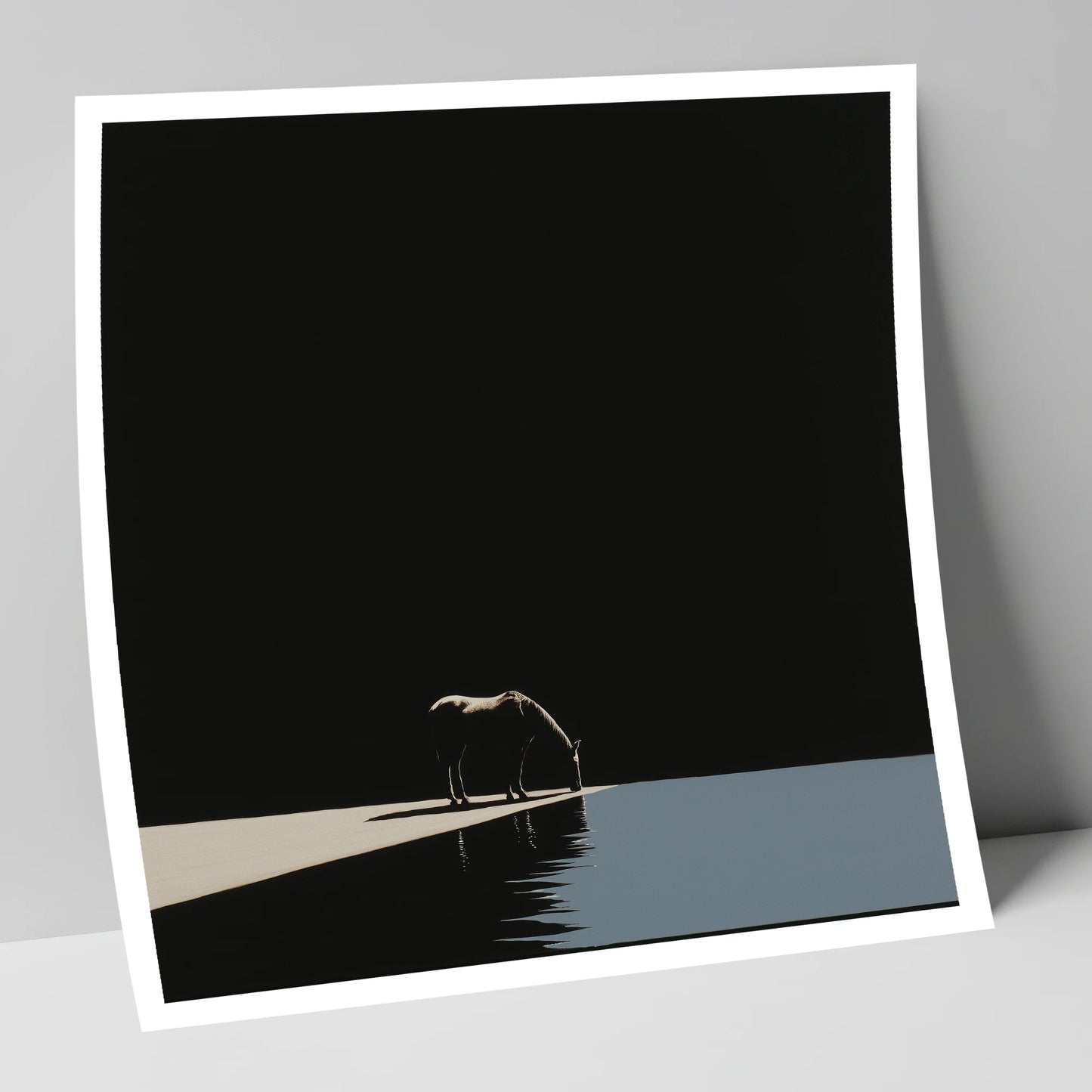 Edge of Stillness horse landscape art print