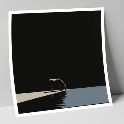 Edge of Stillness horse landscape art print
