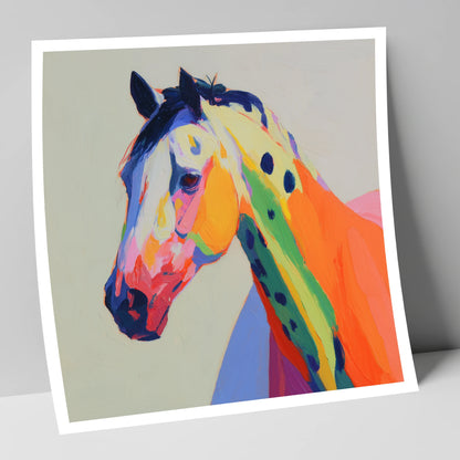 Vibrant Appaloosa Spirit horse breed art print
