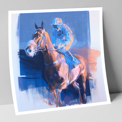 Quiet Anticipation racing horse art print