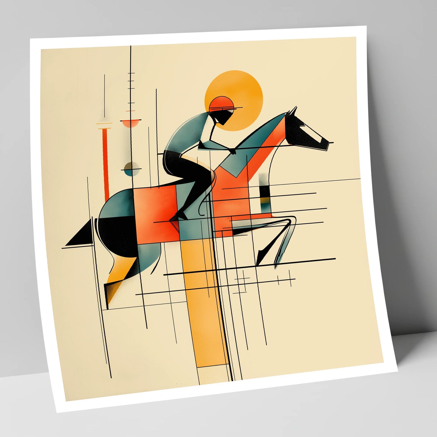 Precision at Pace racing horse art print