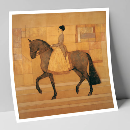Golden Era Dressage dressage horse art print