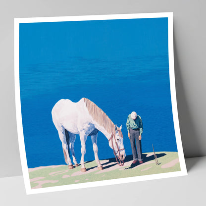 Shared Silence horse & rider art print