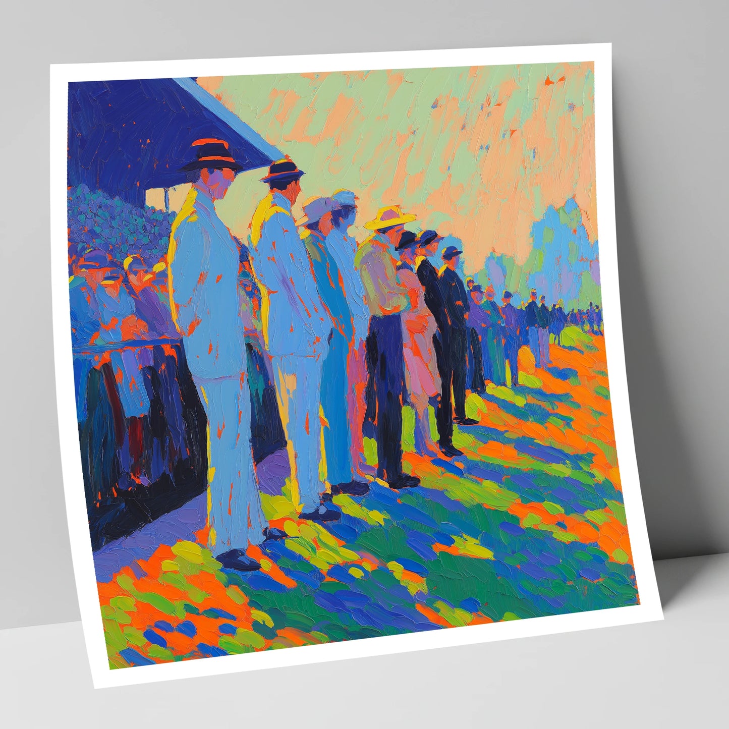 Trackside Anticipation racing horse art print