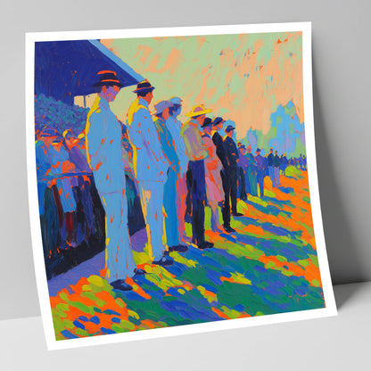 Trackside Anticipation racing horse art print