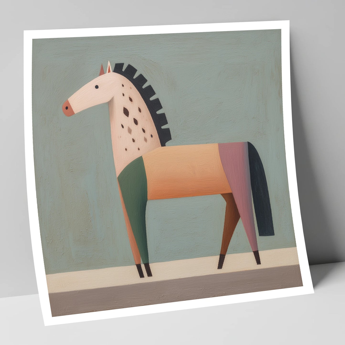 Geometric Appaloosa Form horse breed art print