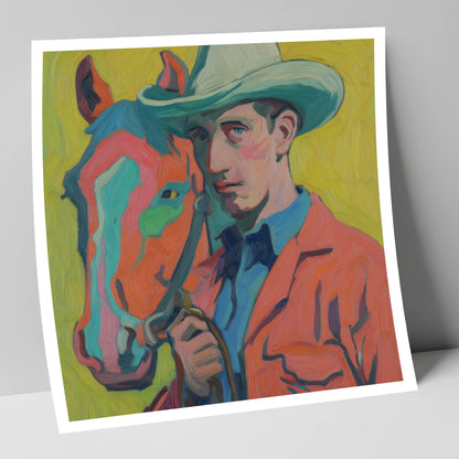 Vivid Western Companion western horse art print
