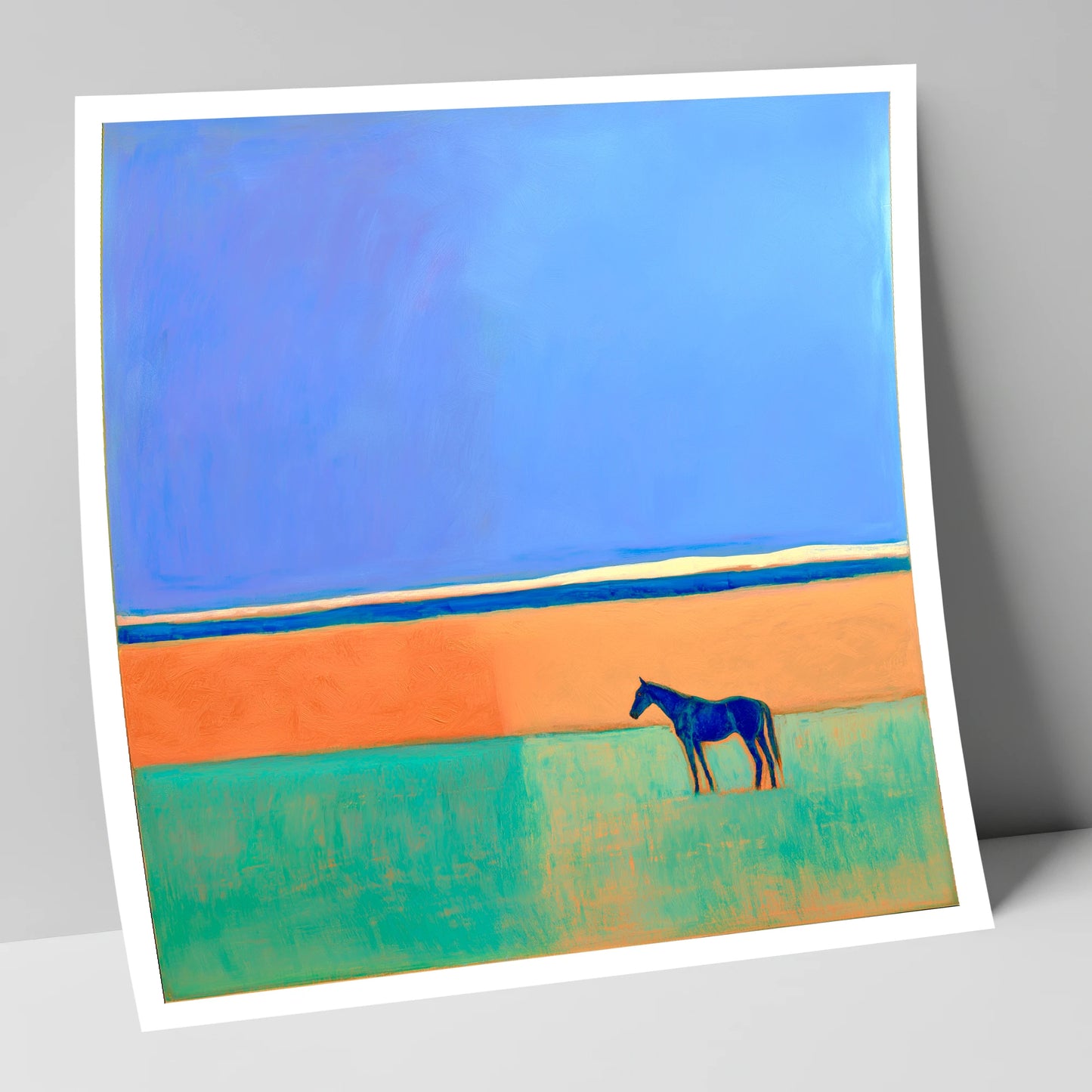 The Silent Expanse horse landscape art print