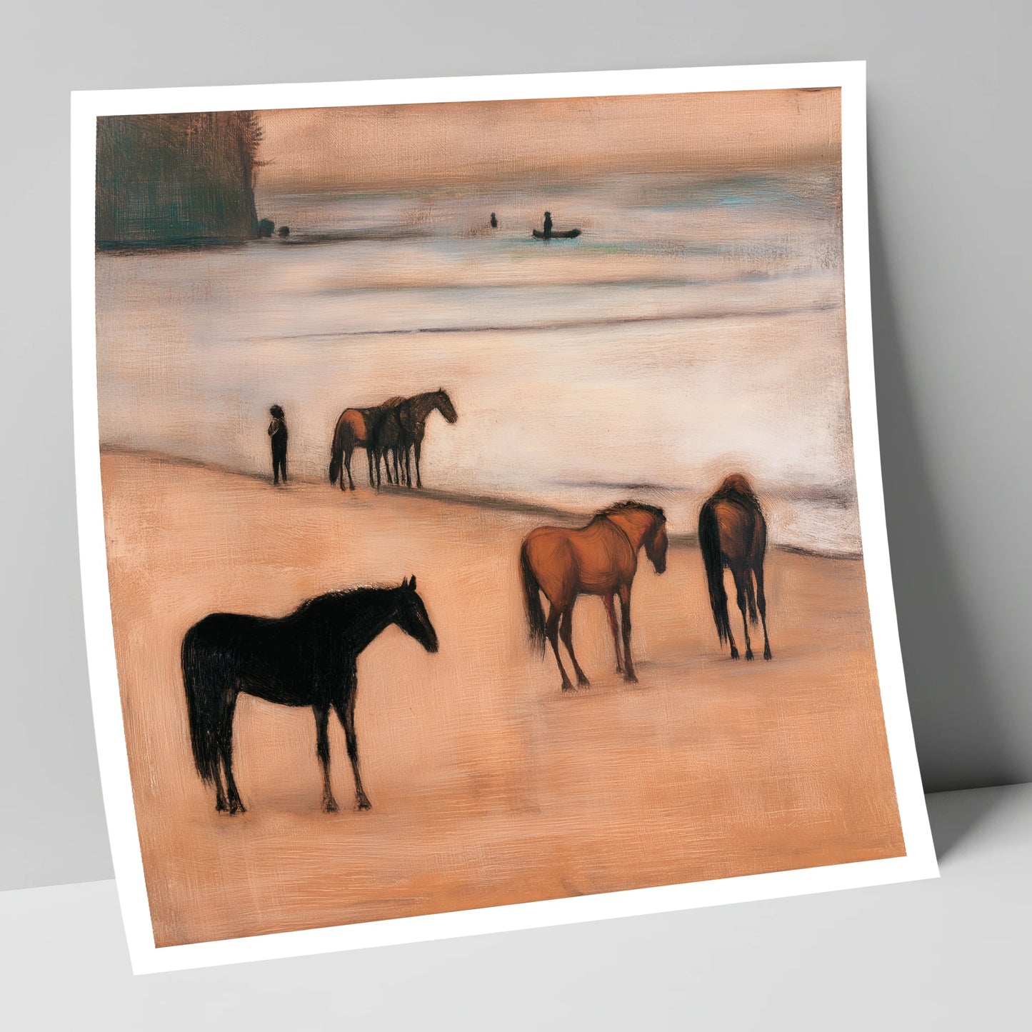 Serenity on the Sands horse landscape art print