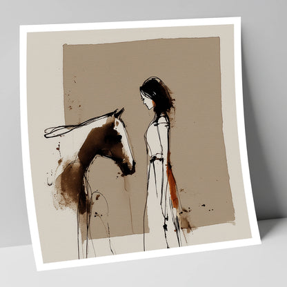 The Unspoken Bond horse & rider art print