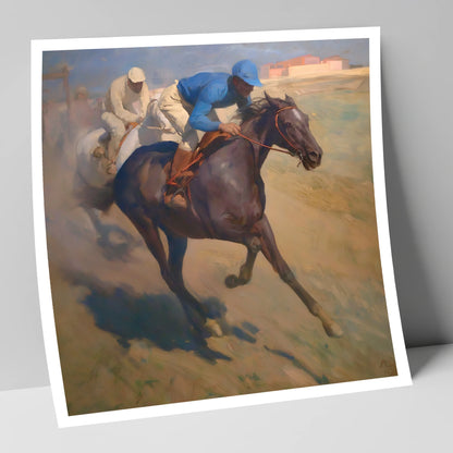 The Final Furlong racing horse art print