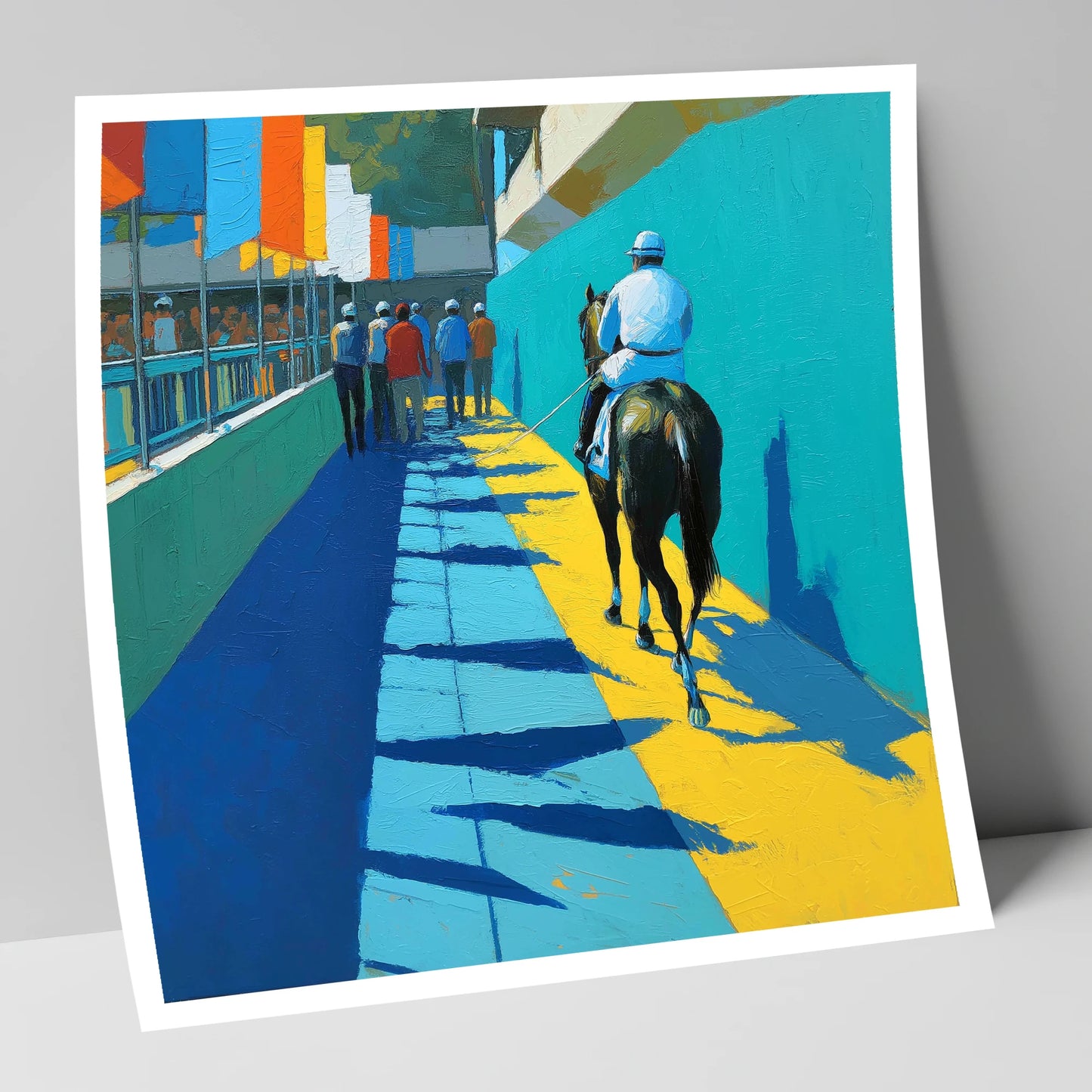Walk to the Start racing horse art print