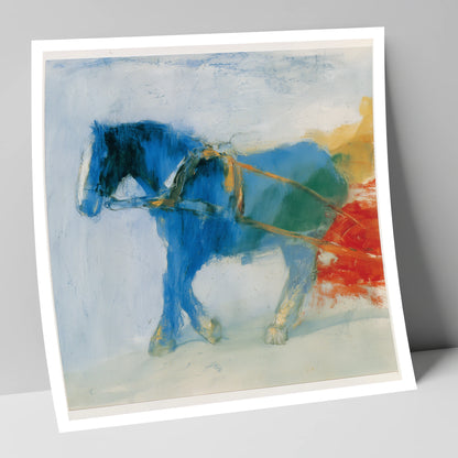 The Azure Draught working horse art print