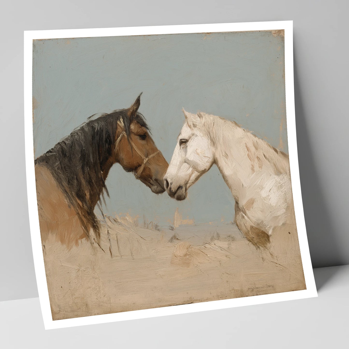 Kindred Spirits horse portrait art print