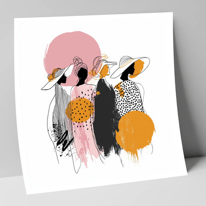 Trackside Elegance racing horse art print