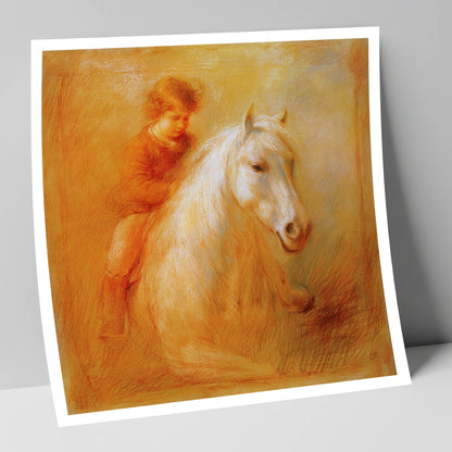 The Bareback Bond horse & rider art print
