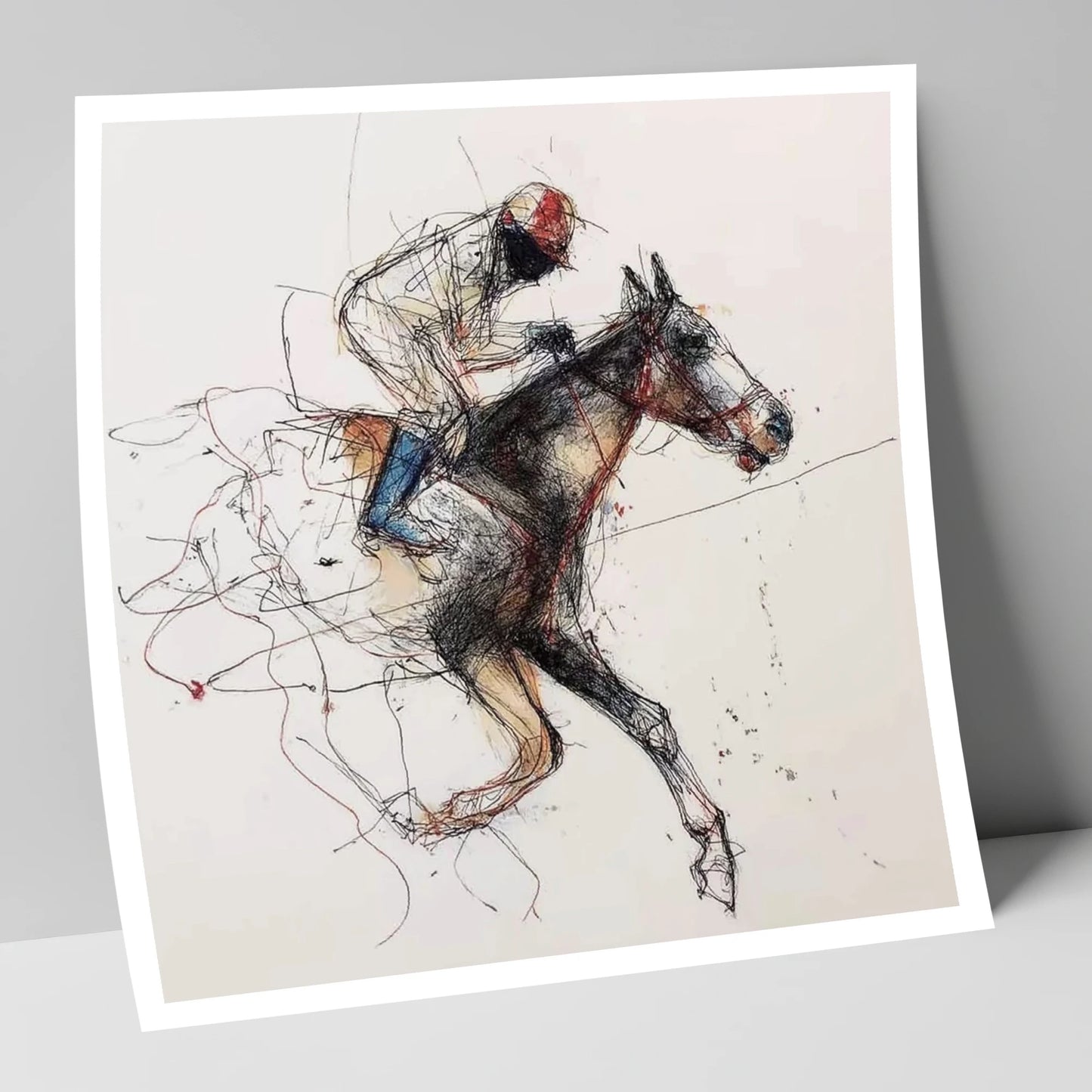 The Final Furlong racing horse art print