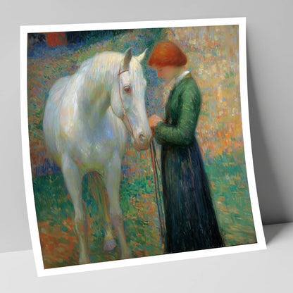 The Quiet Bond horse & rider art print