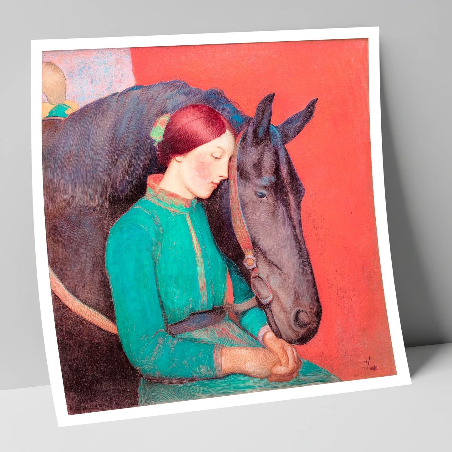 Silent Understanding horse & rider art print
