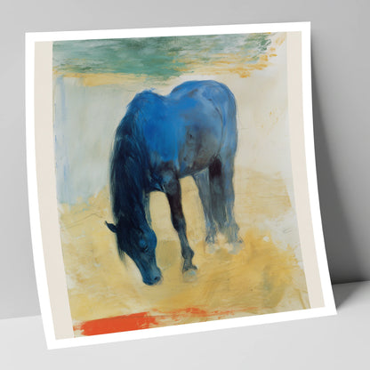The Cerulean Grazer horse breed art print