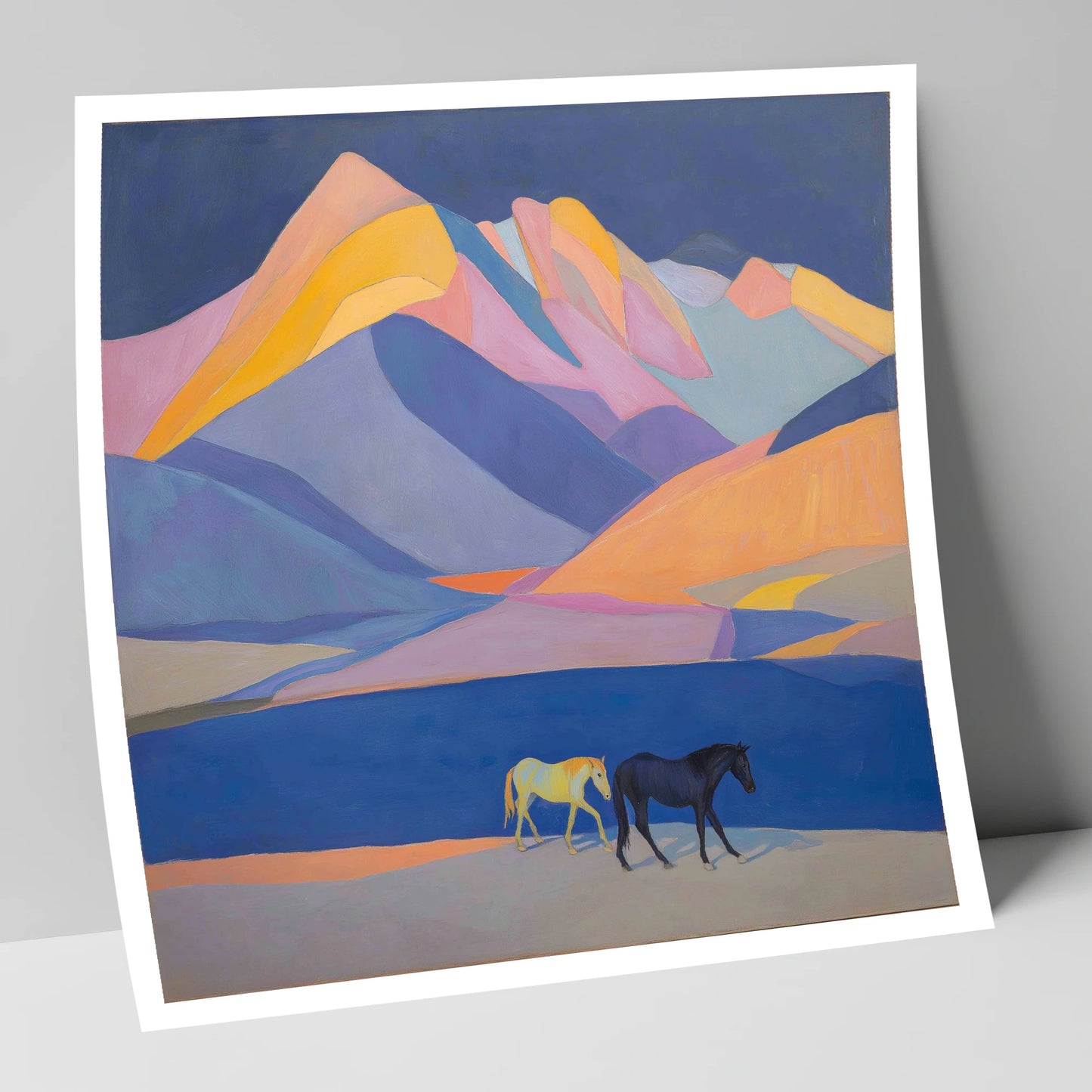 High Mountain Spirits horse landscape art print