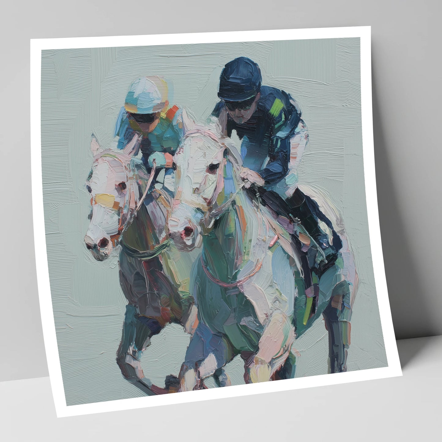 The Final Furlong racing horse art print