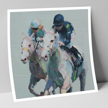 The Final Furlong racing horse art print