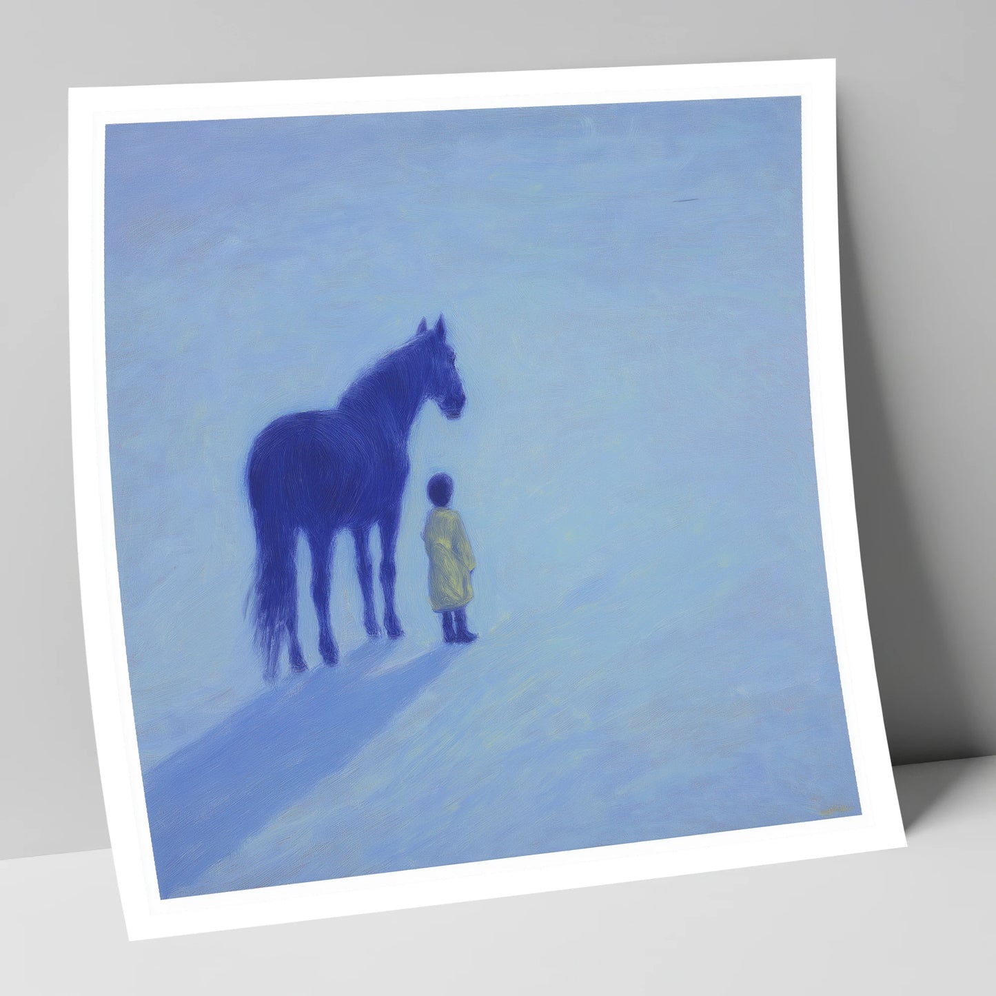 The Indigo Companion horse & rider art print