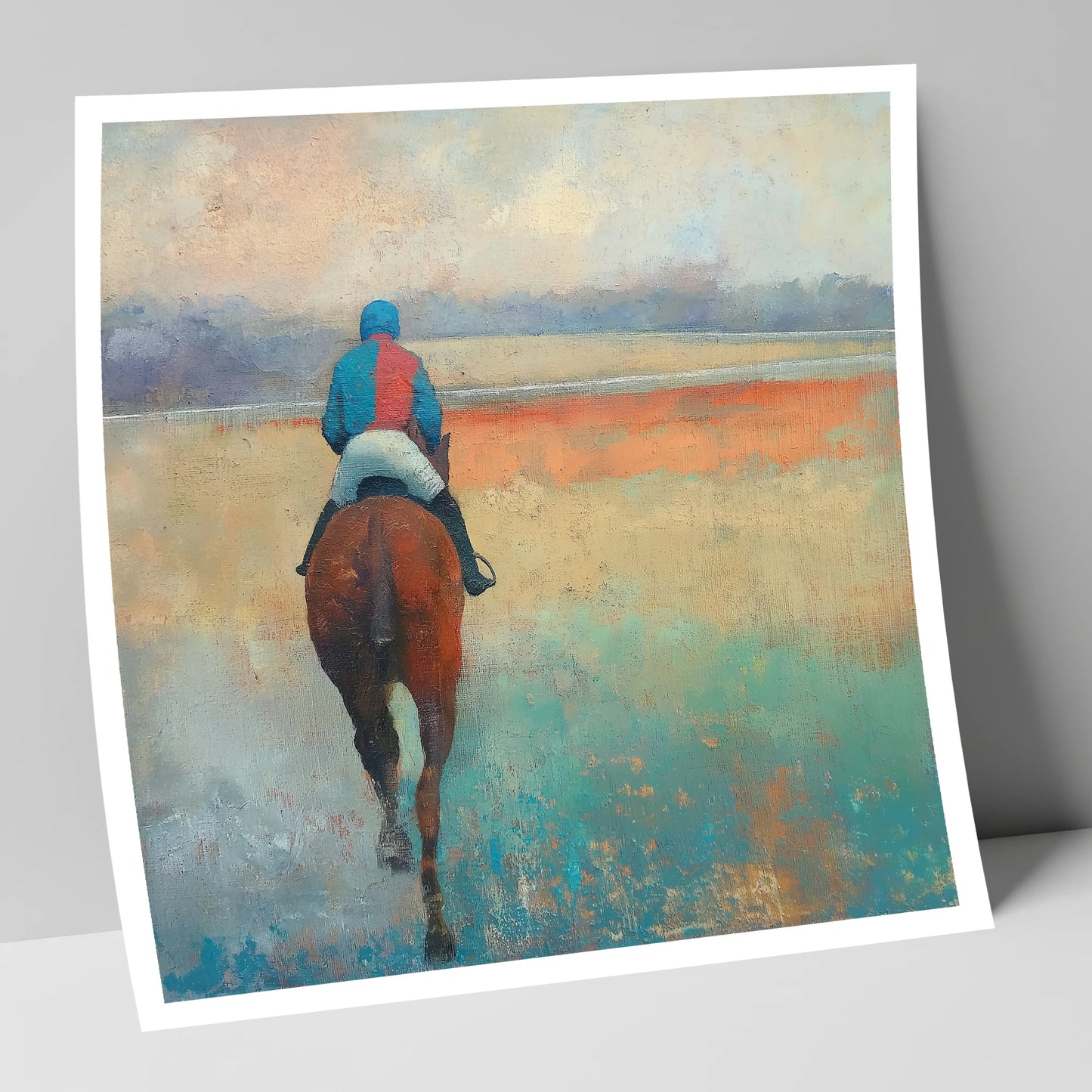 Towards the Start racing horse art print
