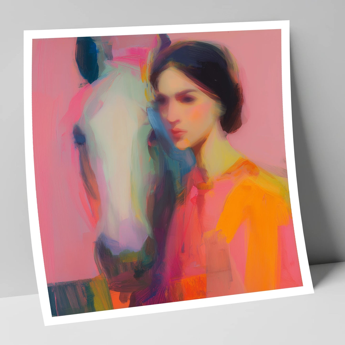 Vibrant Connection horse & rider art print