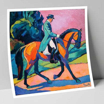 Bold Dressage Harmony dressage horse art print