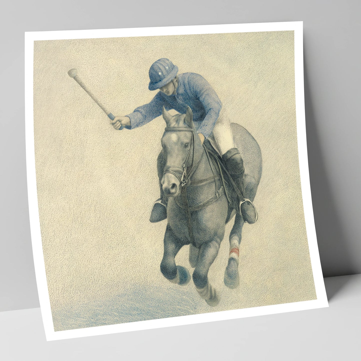 Precision in the Chukka polo horse art print