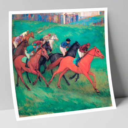 The Crimson Gallop racing horse art print