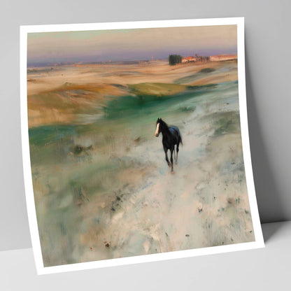 Heading Home horse landscape art print