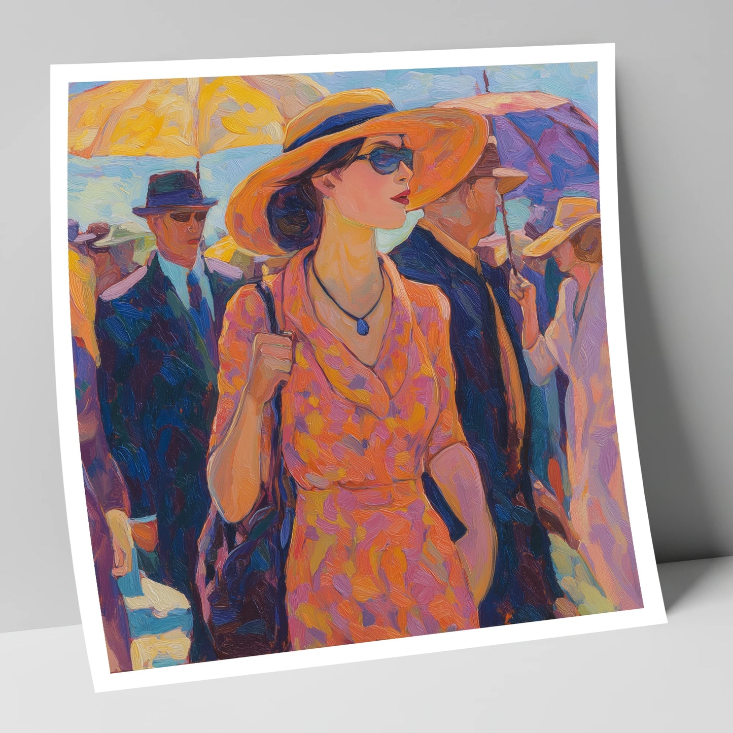 Race Day Glamour racing horse art print